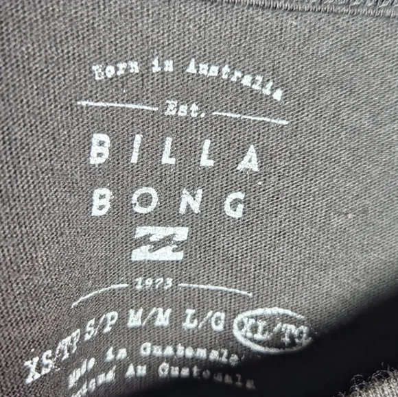 Billabong Cropped Graphic Long Sleeve Tee Charcoal - Picture 2 of 2